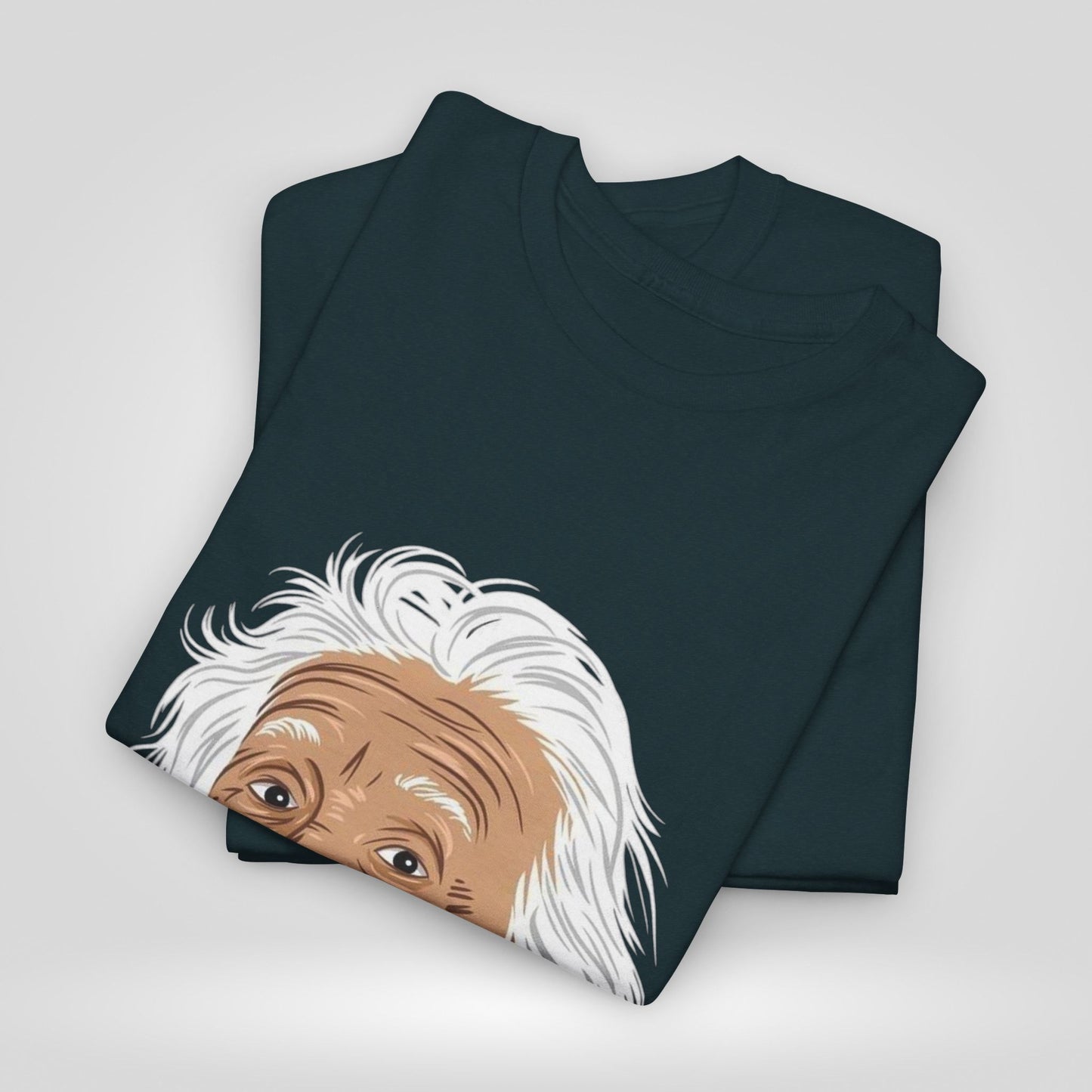 Funny Einstein Unisex Heavy Cotton Tee - Perfect for Science Lovers and Gift Giving