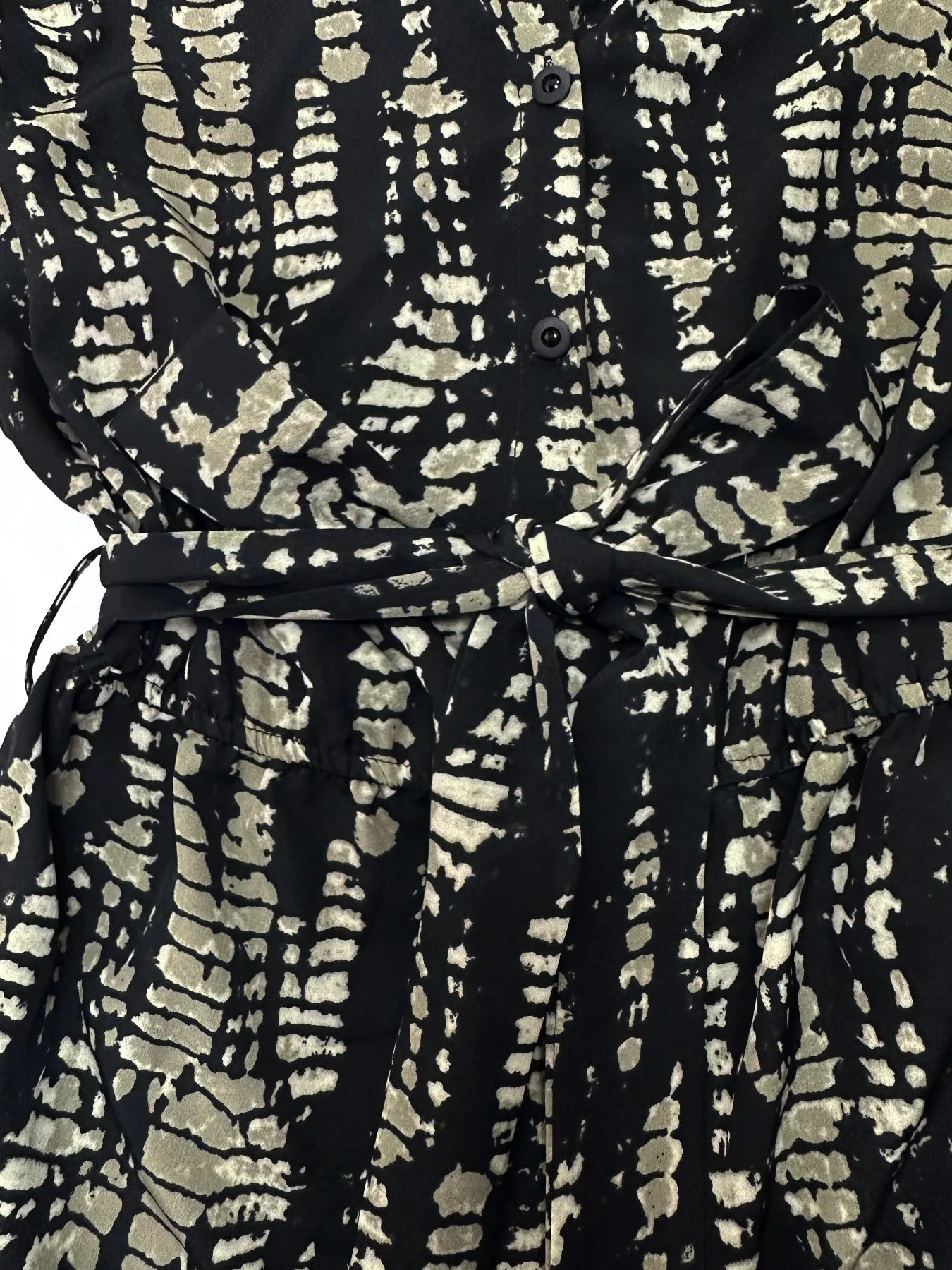 Tie Dye Print Collar Neck Short Sleeve Romper - Roe Creation