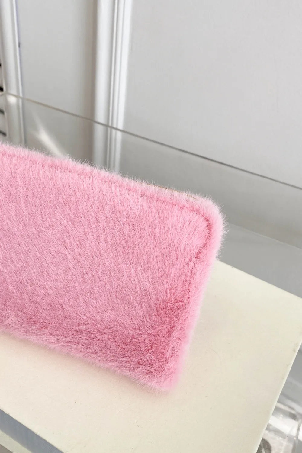 Solid Color Fluff Rectangle Wallet - Roe Creation