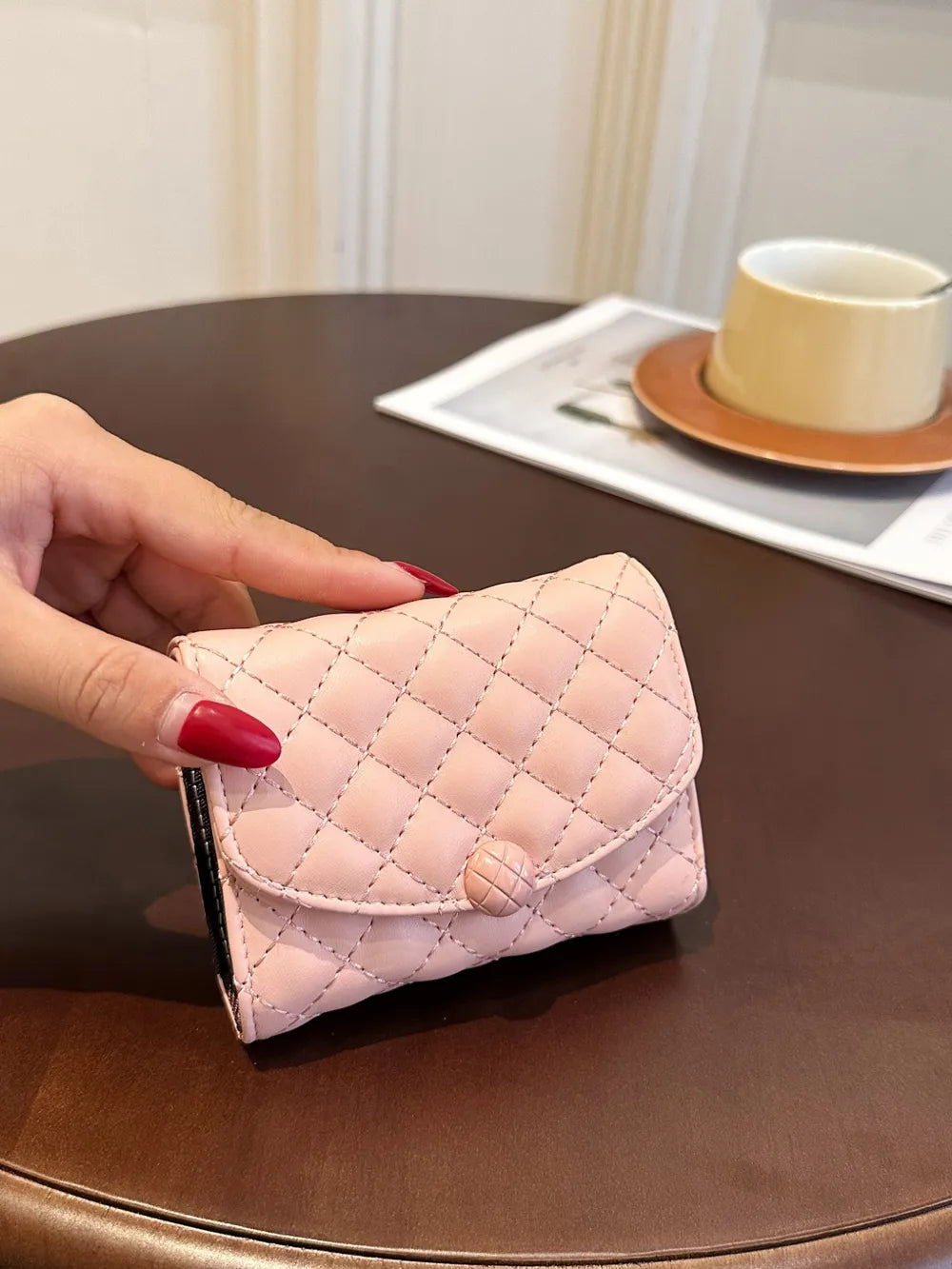 PU Leather Solid Color Wallet - Roe Creation