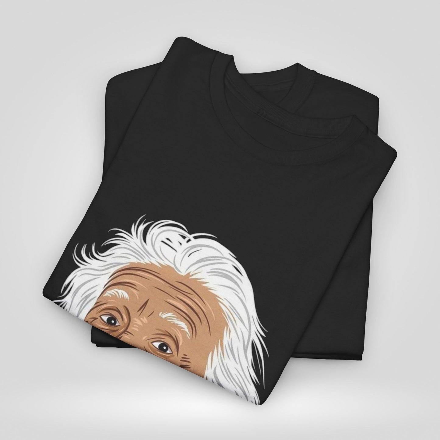 Funny Einstein Unisex Heavy Cotton Tee - Perfect for Science Lovers and Gift Giving