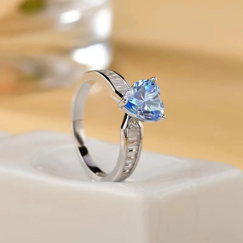 2 Carat Moissanite 925 Sterling Silver Ring - Roe Creation