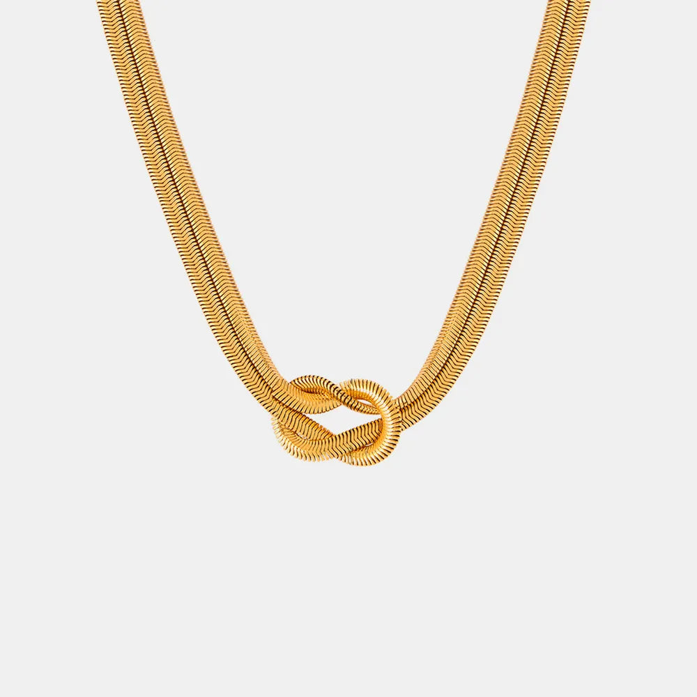 Titanium Steel Knot Necklace - Roe Creation