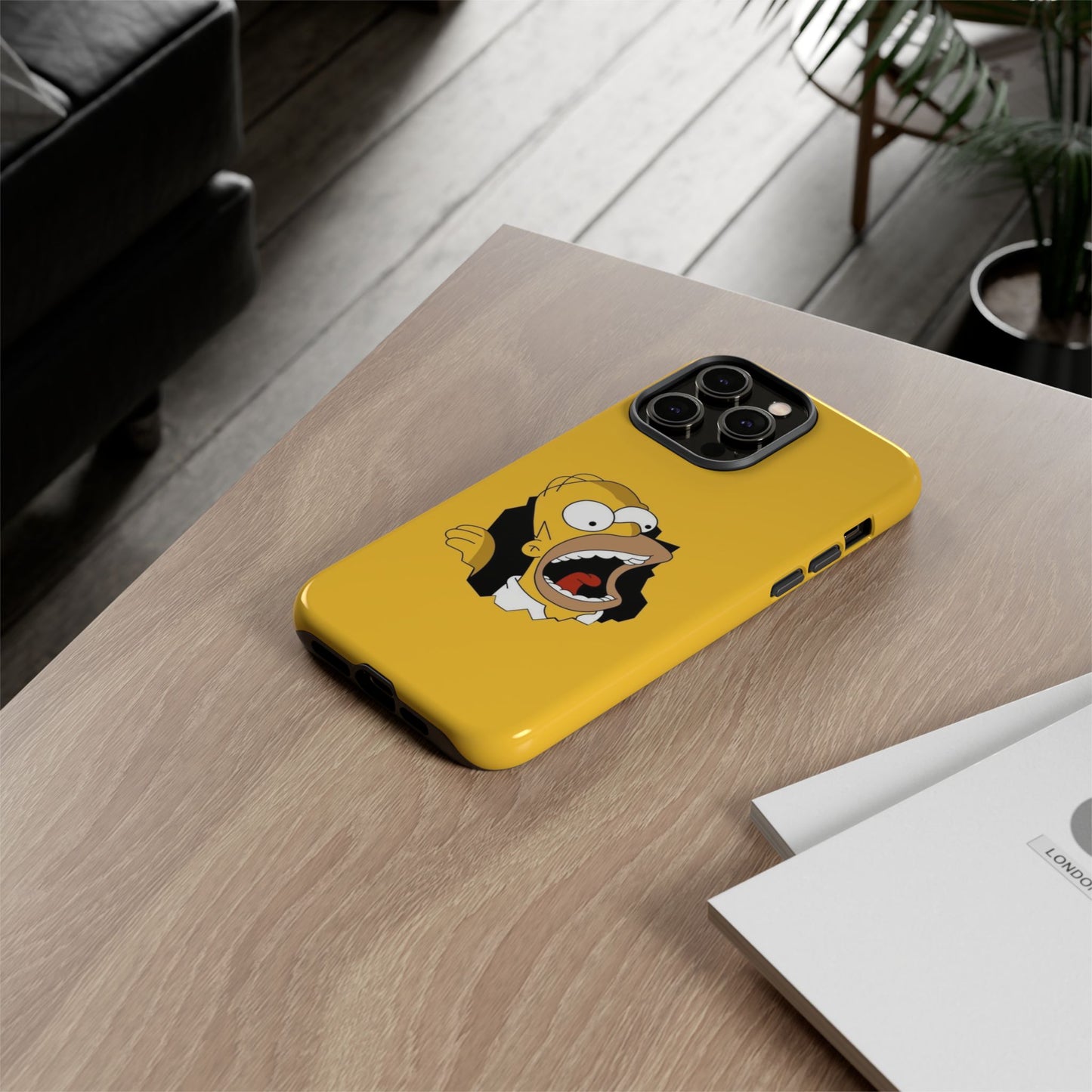 Homer Simpson Phone Case - Tough & Stylish Yellow Case for Fans
