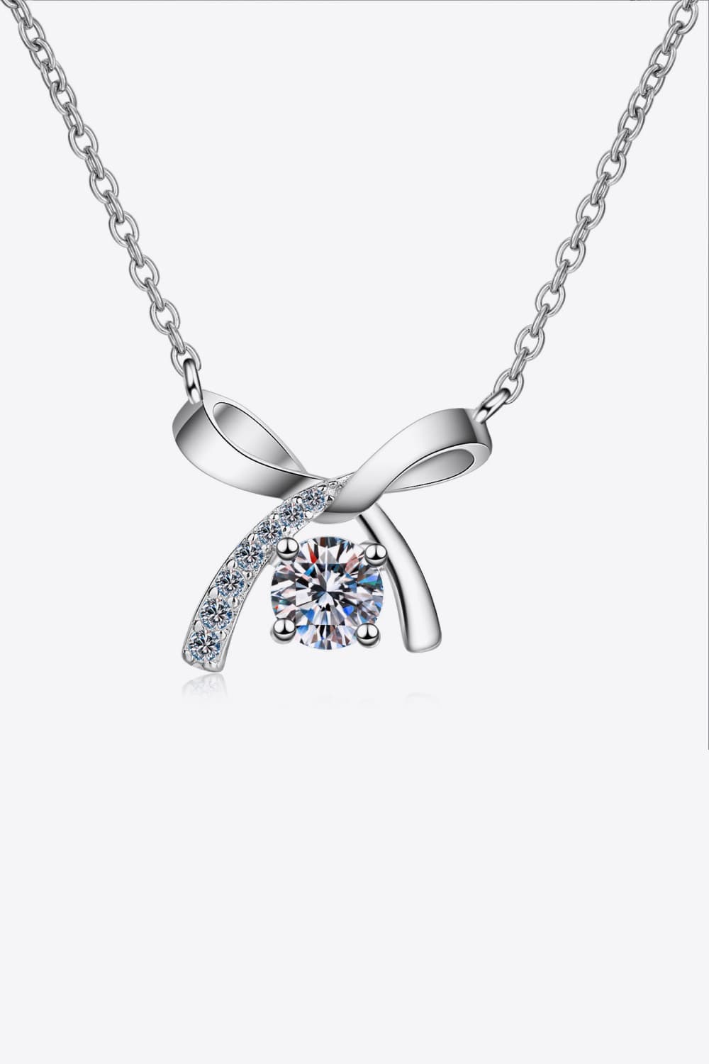 Moissanite 925 Sterling Silver Necklace - Roe Creation