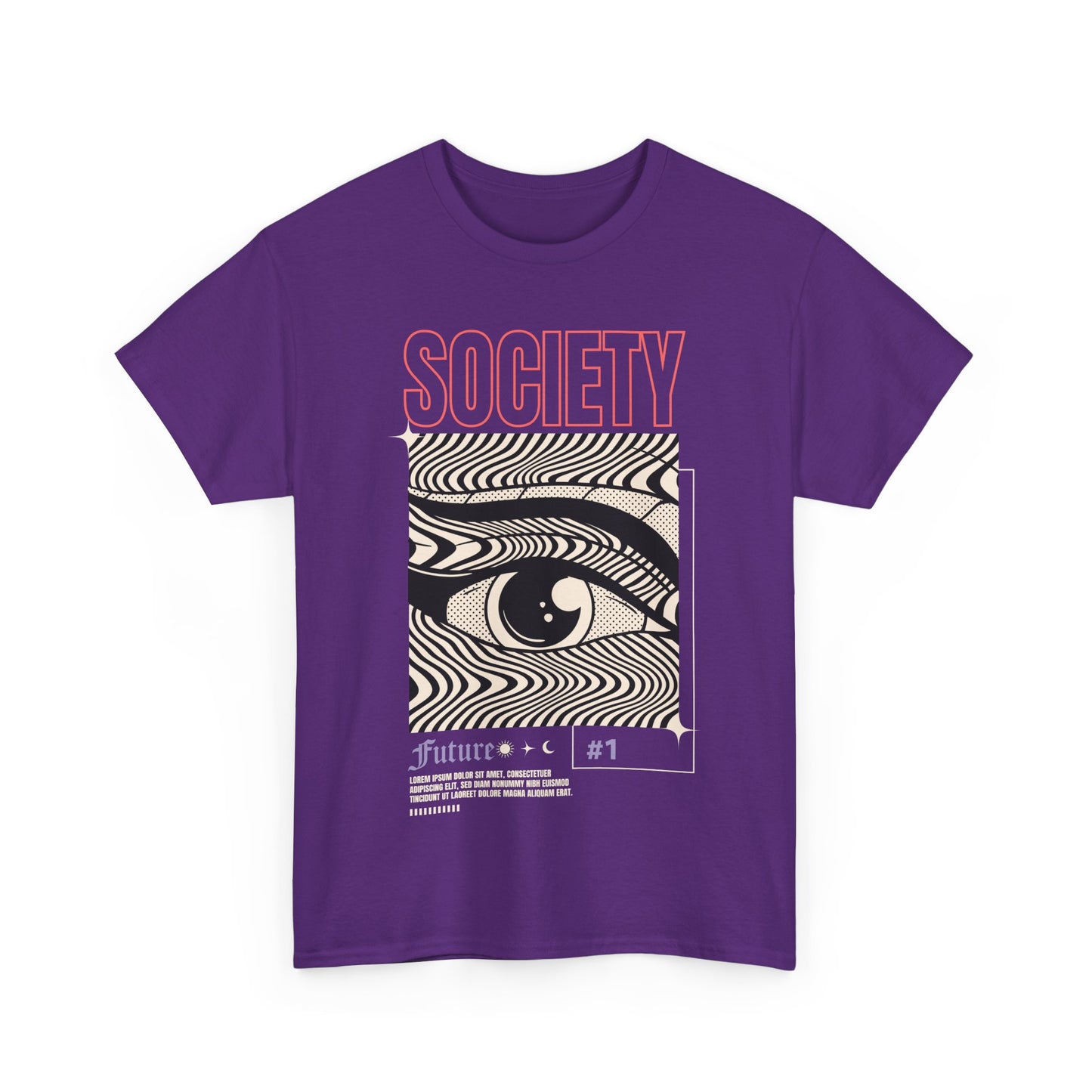 Society Unisex Heavy Cotton Tee - Future Vision Graphic Tee