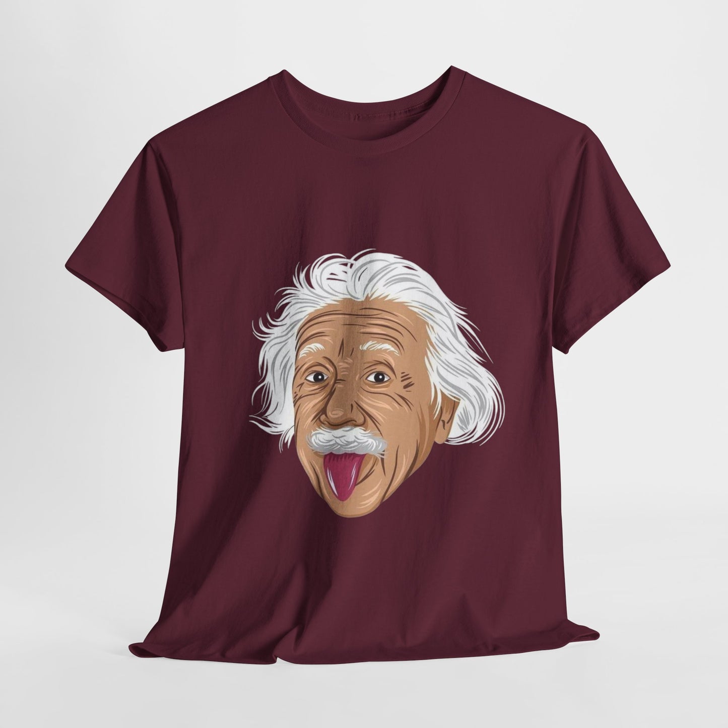 Funny Einstein Unisex Heavy Cotton Tee - Perfect for Science Lovers and Gift Giving