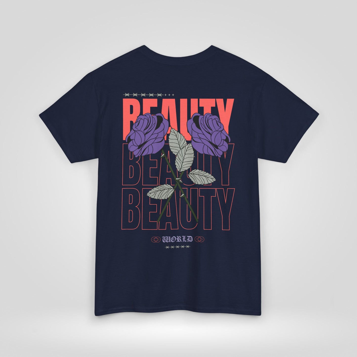 Beautiful Blooms Unisex Heavy Cotton Tee - Flower Graphics, Stylish Shirt, Gift for Her, Trendy Casual Wear, Art Lover Apparel - Roe Creation