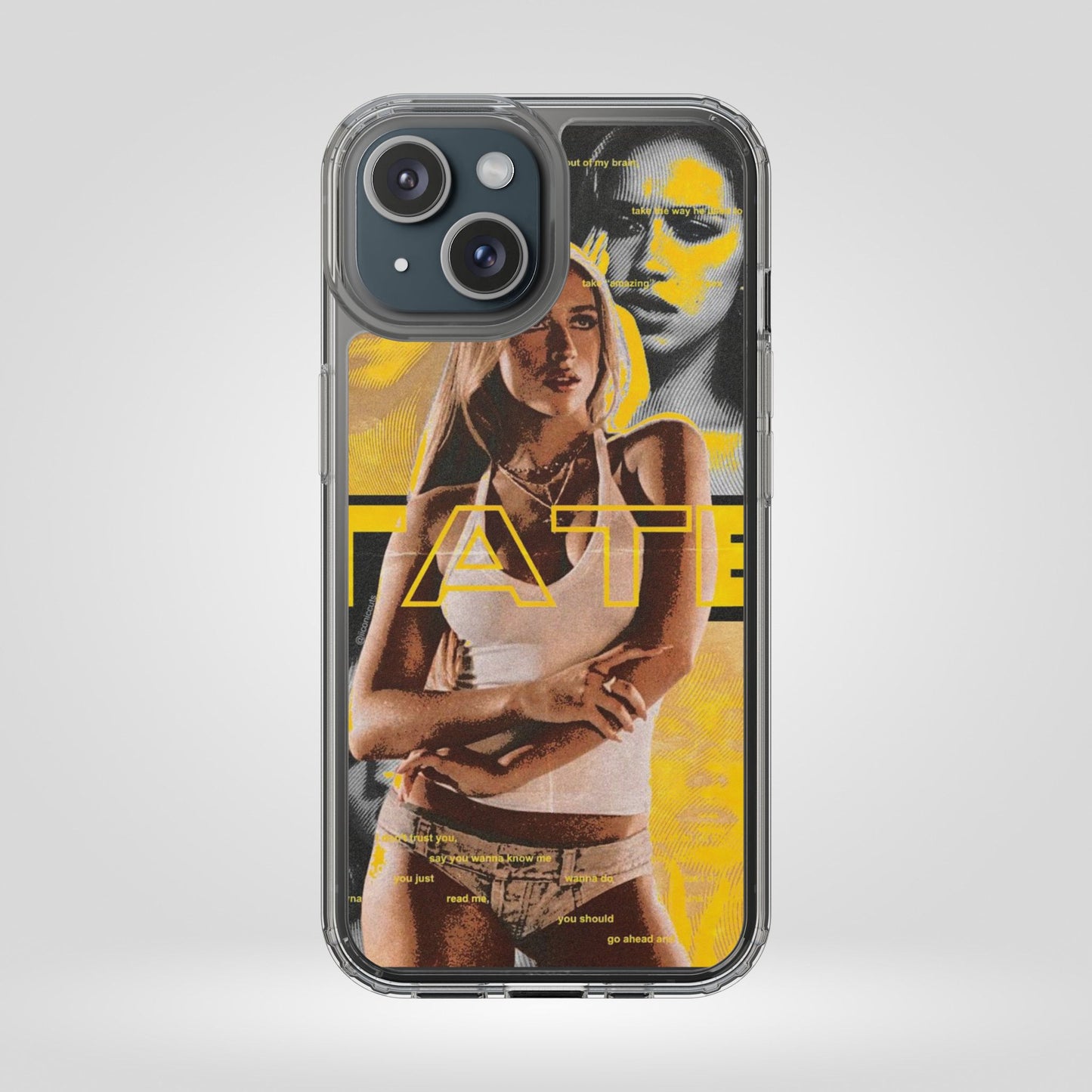 Funky Graphic Clear iPhone & Samsung Case - Stylish Protection for Trendsetters