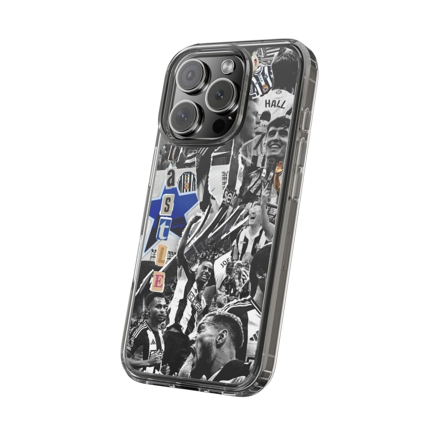 Newcastle United Clear iPhone Case - Fan Merchandise for Sports Enthusiasts