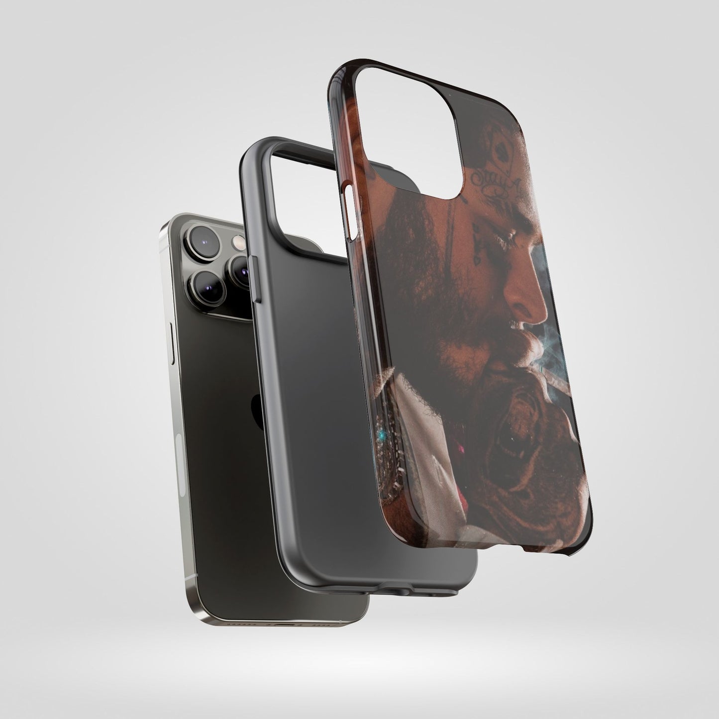 Post Malone Tough Cases for Fans - Artistic Phone Case with Smoky Vibe