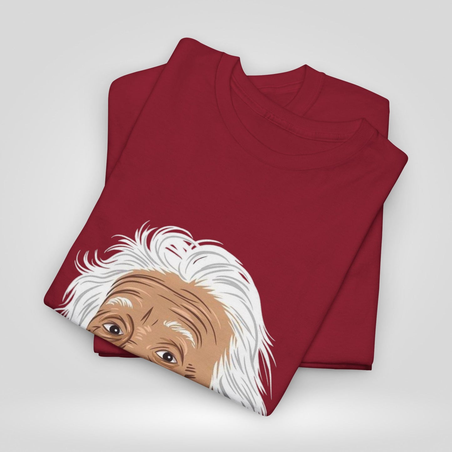 Funny Einstein Unisex Heavy Cotton Tee - Perfect for Science Lovers and Gift Giving