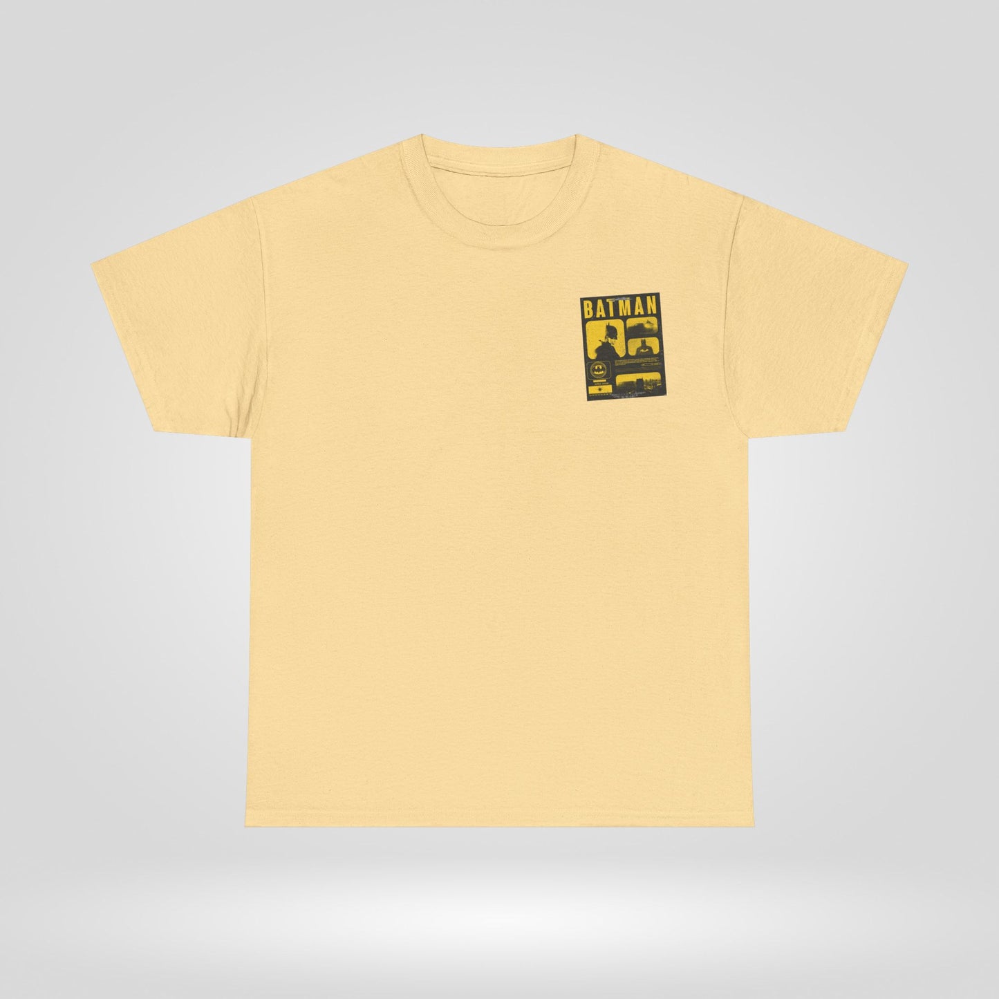 Minimal Vintage Batman Unisex Heavy Cotton Tee - Retro Comic Style