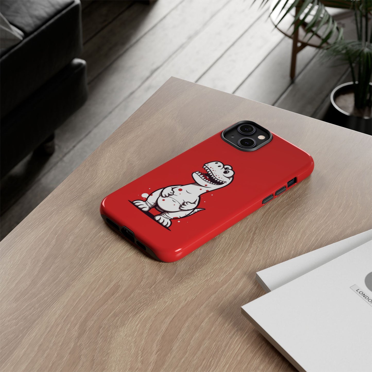 Funny Dinosaur Phone Case - Tough Cases for Kids & Dino Lovers