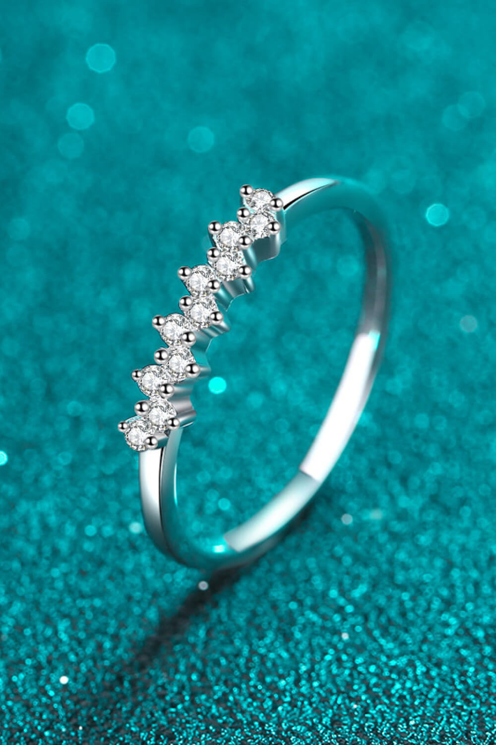 Eye-Catching 925 Sterling Silver Moissanite Ring - Roe Creation