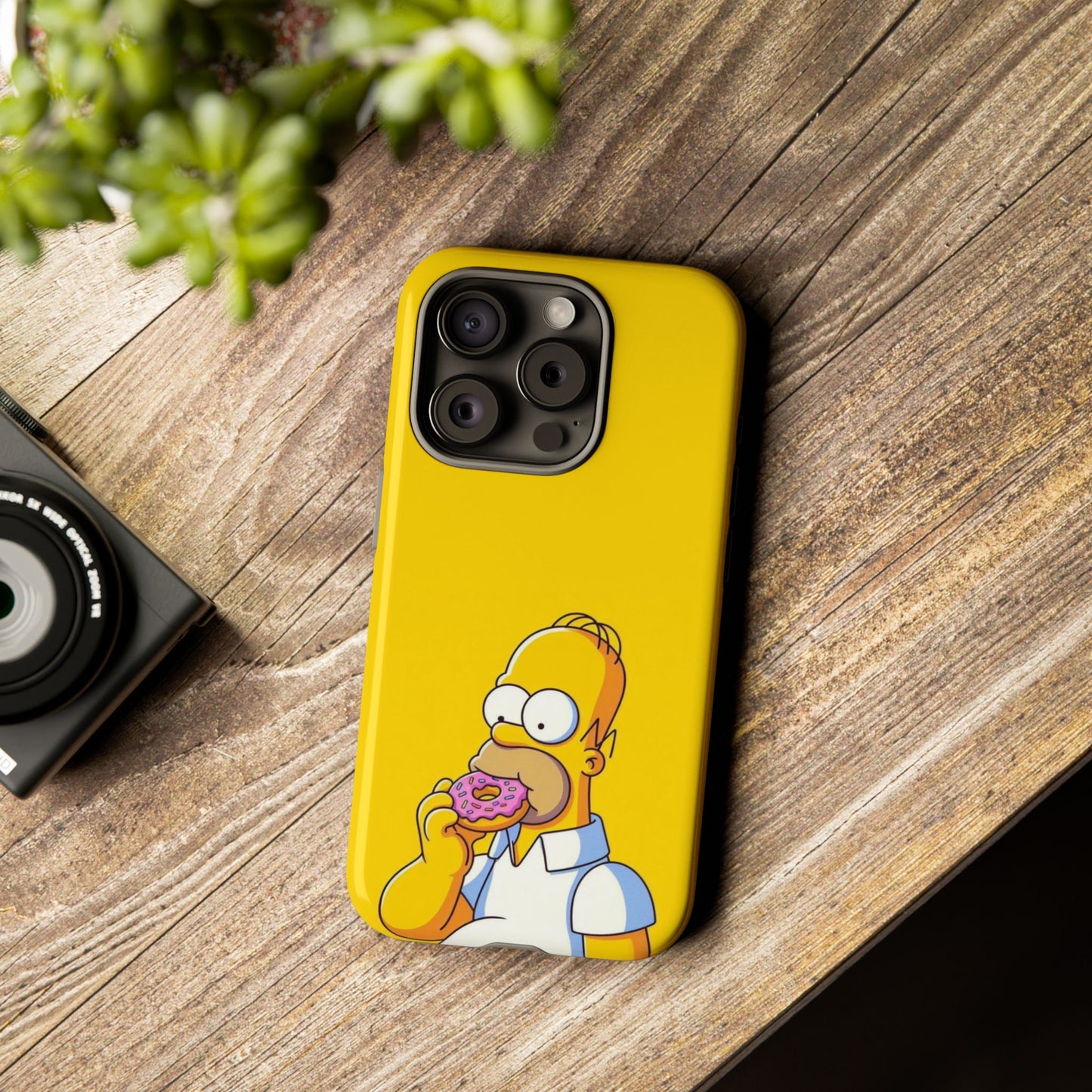 Homer Simpson Phone Case - iPhone, Samsung, Unique Protection for Fans, Cartoon Phone Cover, Gift for Simpsons Lovers, Durable Tough Case