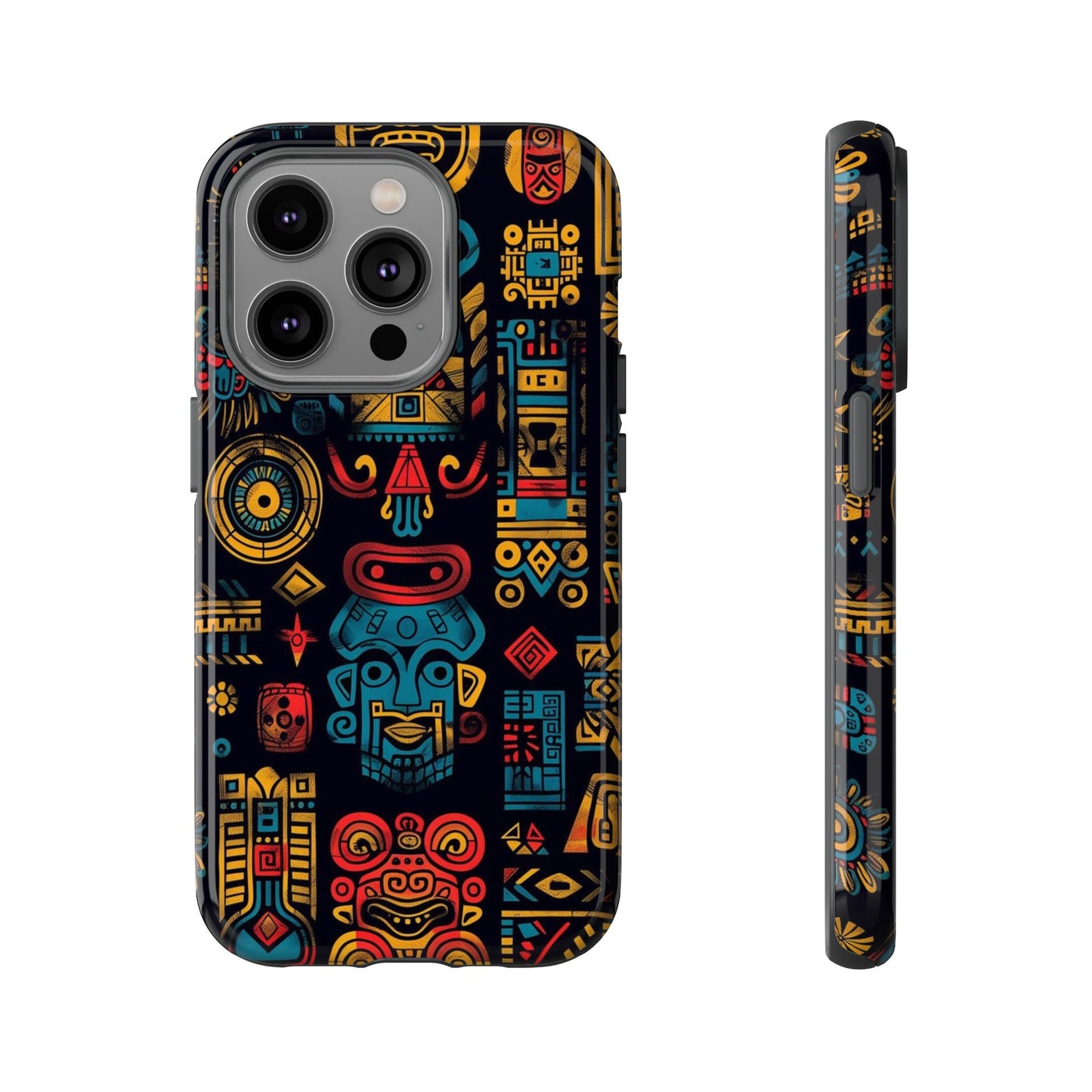 Vibrant Aztec iPhone Case - Tough Cases for Unique Style