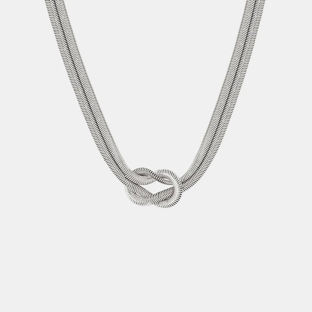 Titanium Steel Knot Necklace - Roe Creation