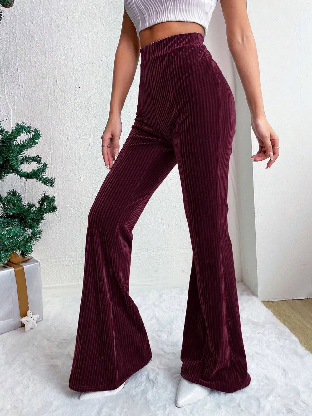 High Waist Flare Pants - Roe Creation