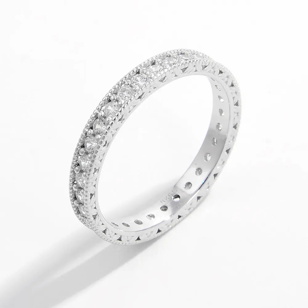 925 Sterling Silver Zircon Ring - Roe Creation