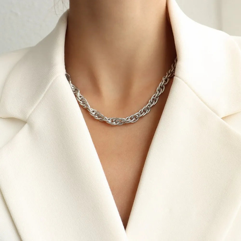 Titanium Steel Chain Necklace - Roe Creation