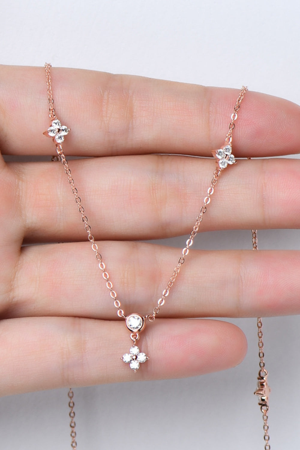 Moissanite 925 Sterling Silver Necklace - Roe Creation