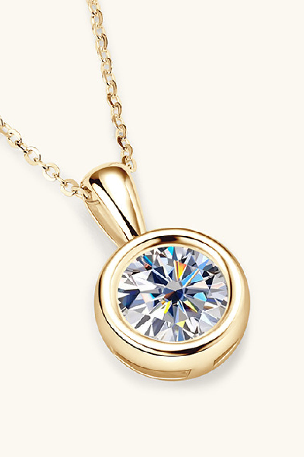 2 Carat Moissanite 925 Sterling Silver Necklace - Roe Creation