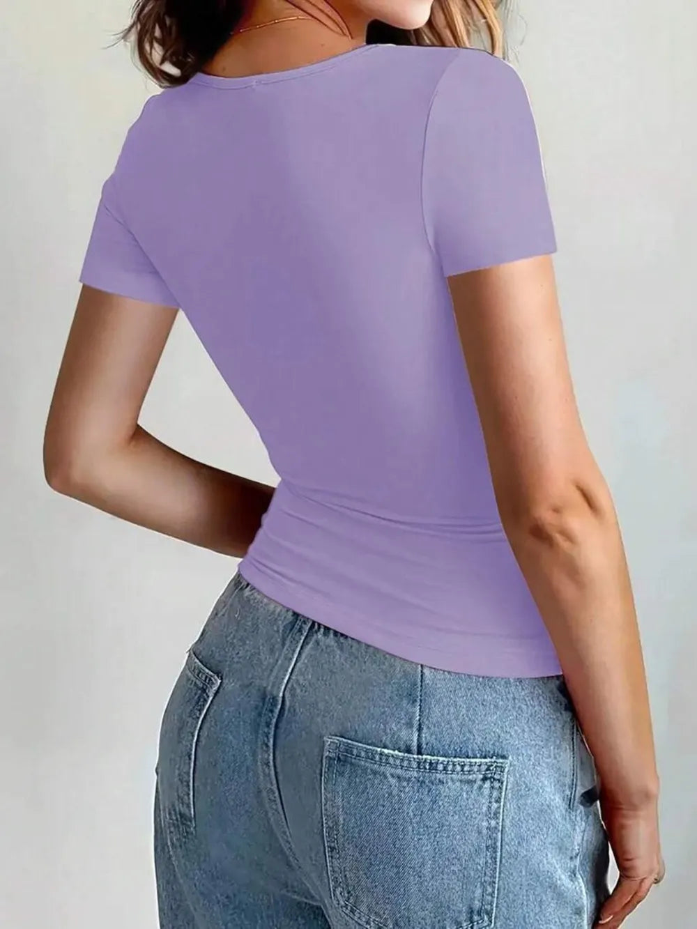 Round Neck Short Sleeve T-Shirt - Roe Creation