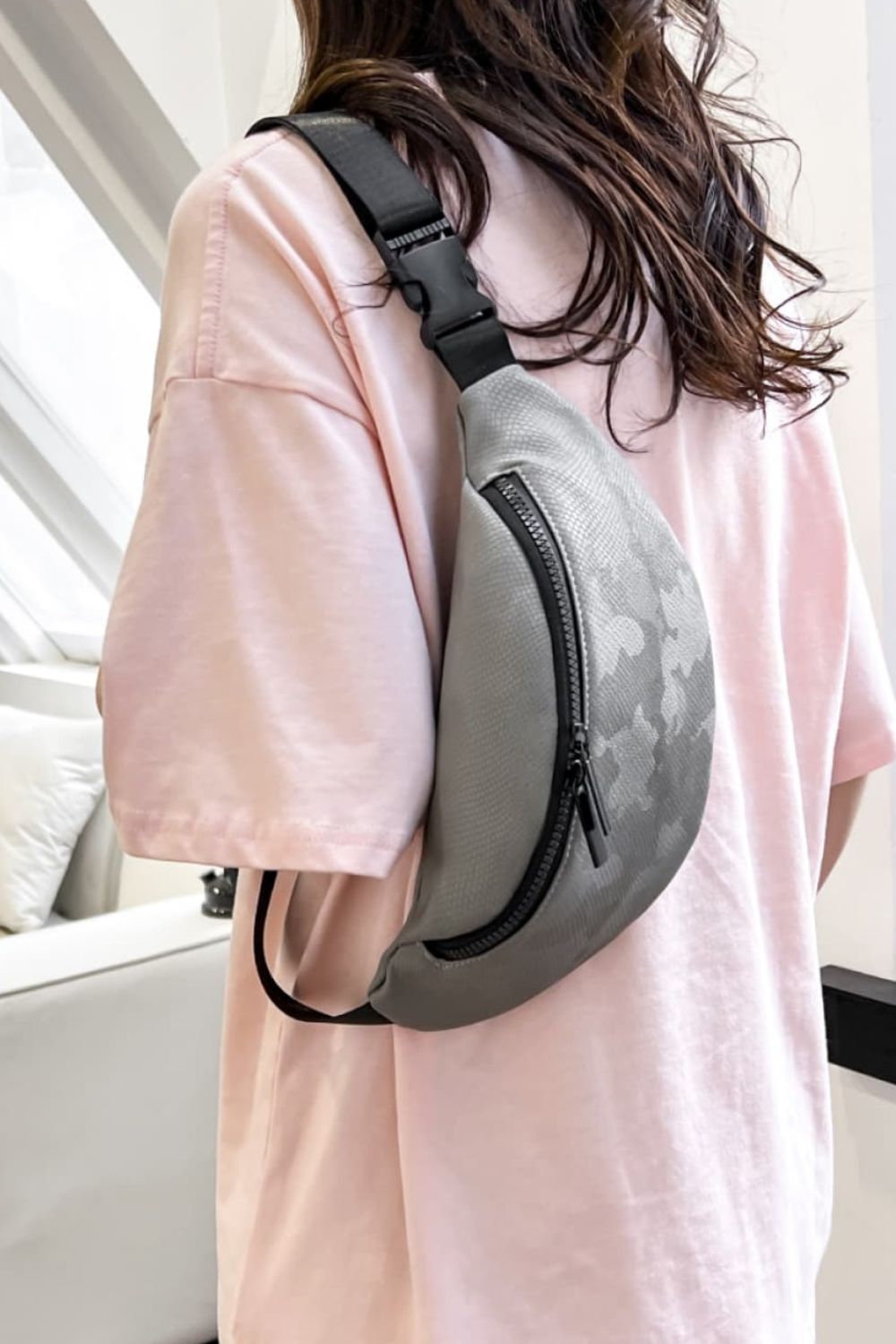 Medium Nylon Sling Bag for Women - Roe Creation