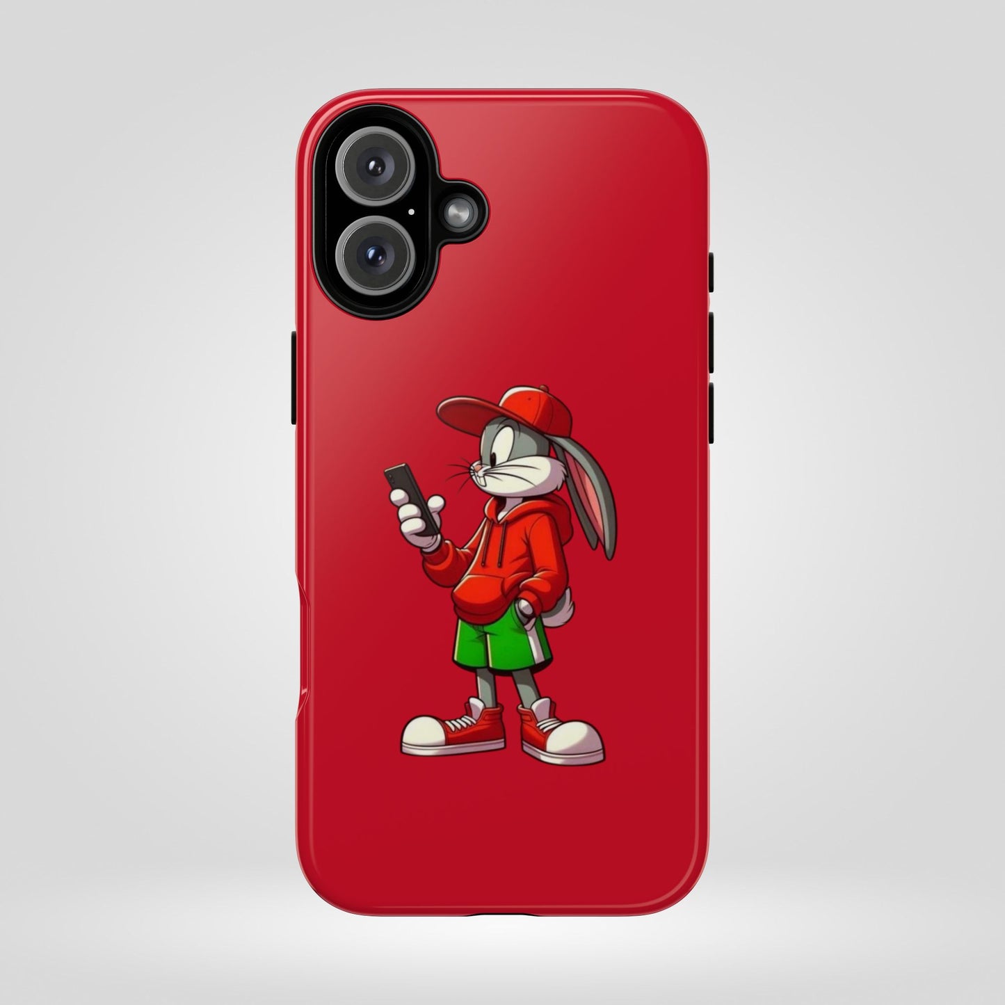 Bugs Bunny Cartoon Character Phone Case - Tough Cases Featuring Stylish Rabbit Design.