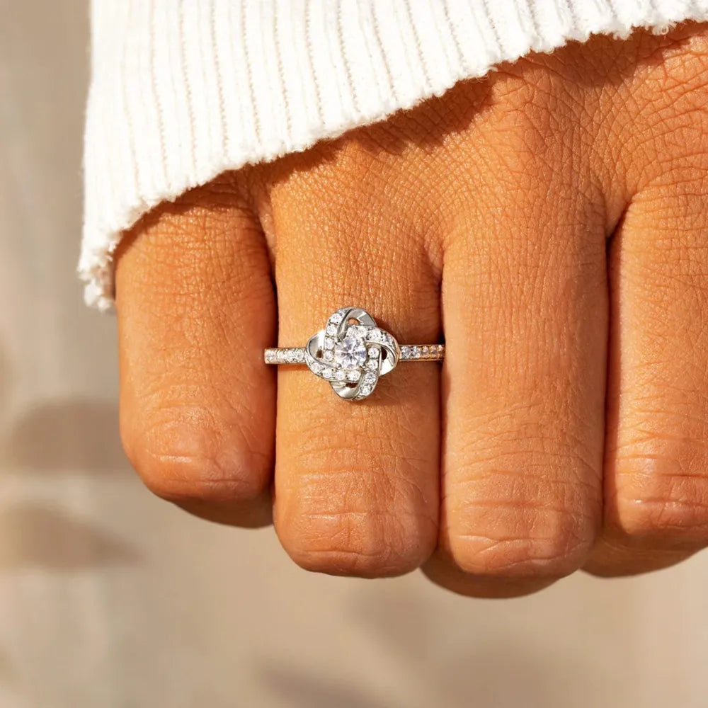 925 Sterling Silver Inlaid Zircon Ring - Roe Creation