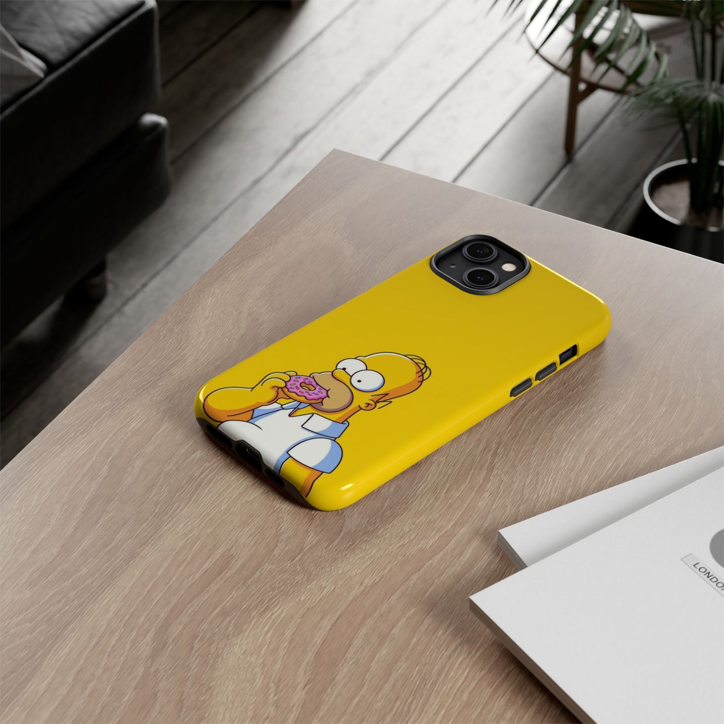 Homer Simpson Phone Case - iPhone, Samsung, Unique Protection for Fans, Cartoon Phone Cover, Gift for Simpsons Lovers, Durable Tough Case