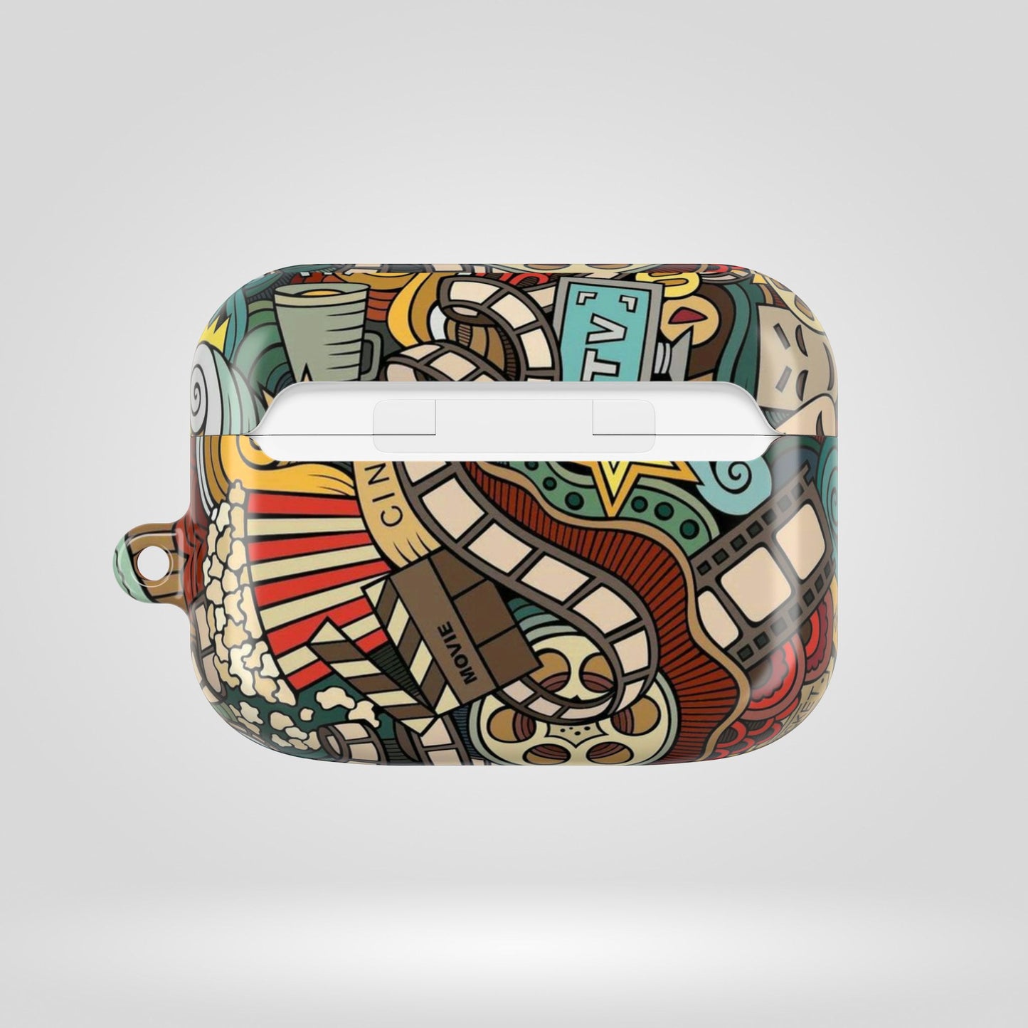 Cinematic AirPod Cases – Popcorn & Film Design