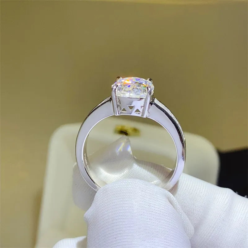 3 Carat Moissanite 925 Sterling Silver Ring - Roe Creation