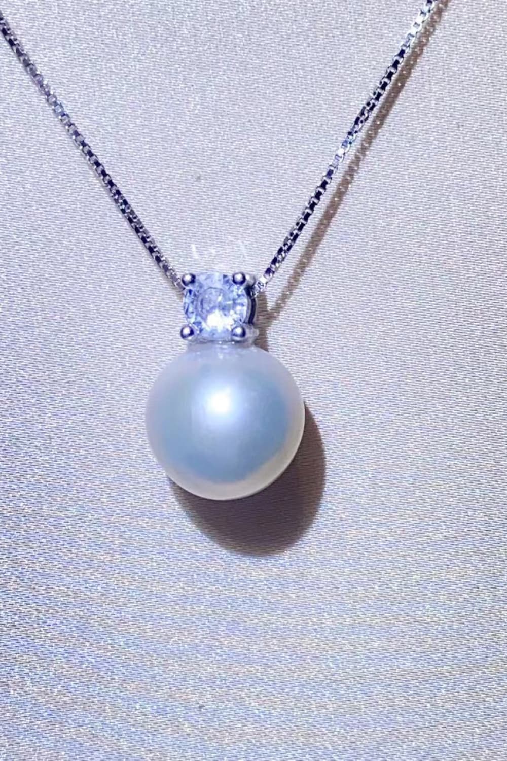 Freshwater Pearl 925 Sterling Silver Necklace - Roe Creation