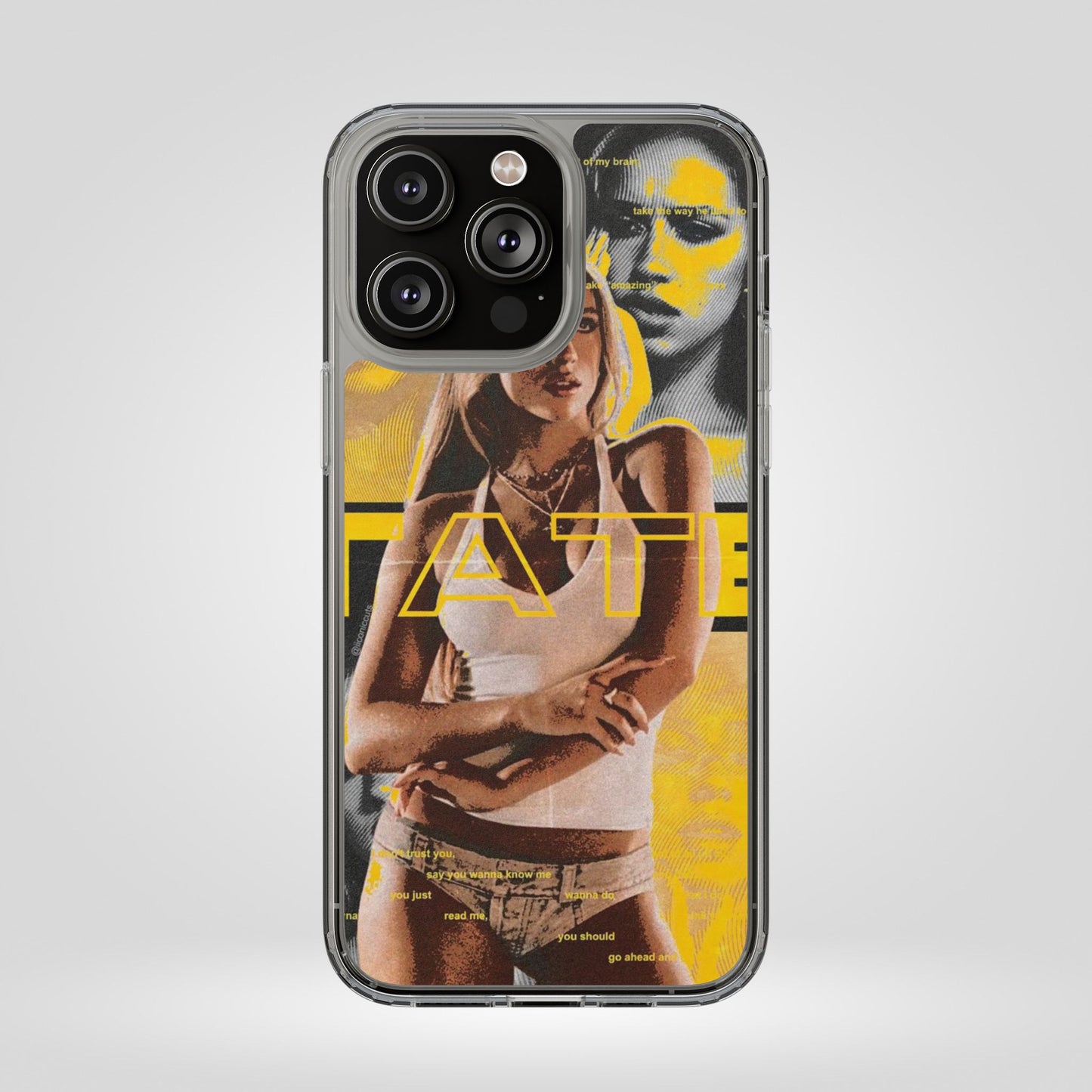 Funky Graphic Clear iPhone & Samsung Case - Stylish Protection for Trendsetters
