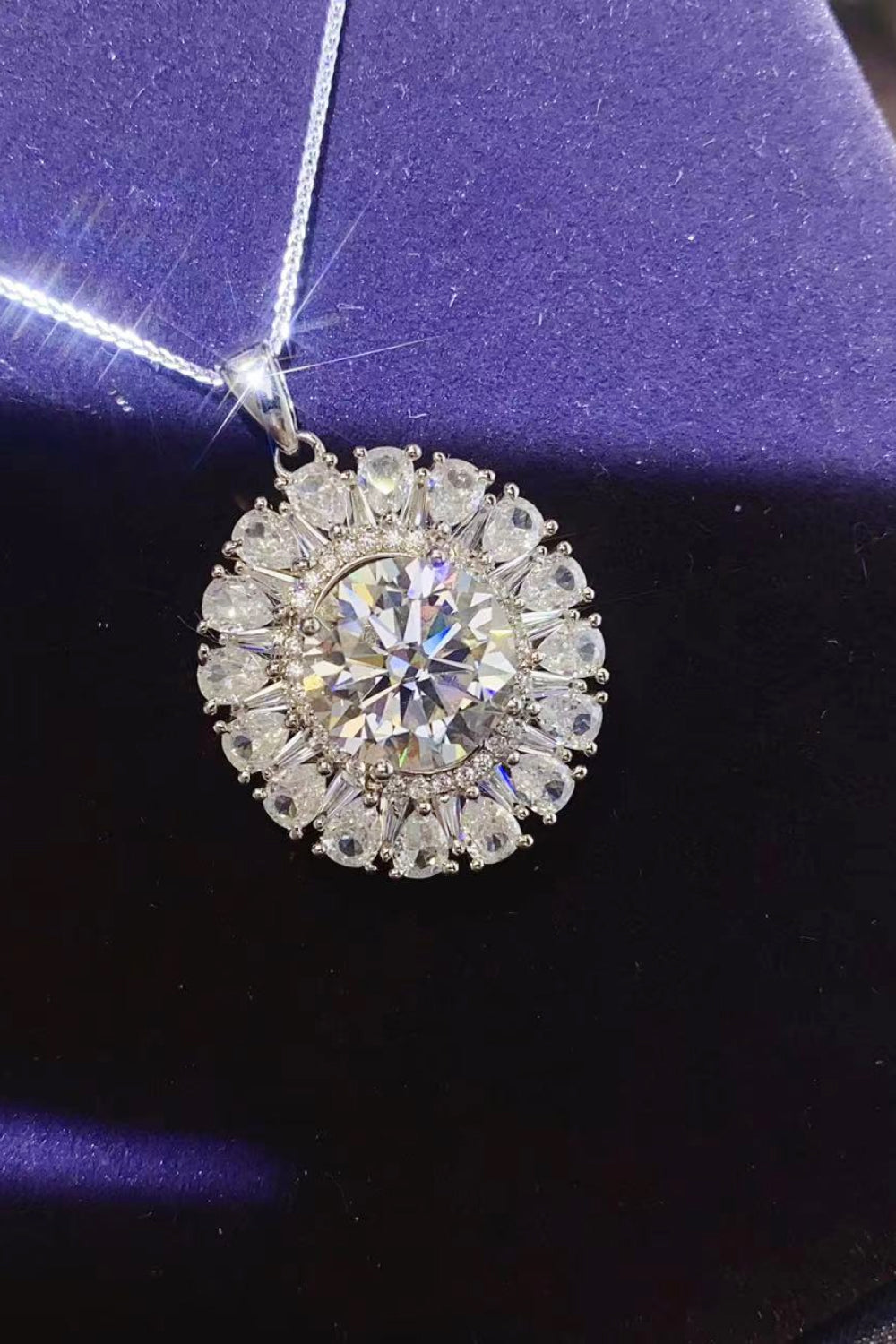 5 Carat Moissanite 925 Sterling Silver Necklace - Roe Creation