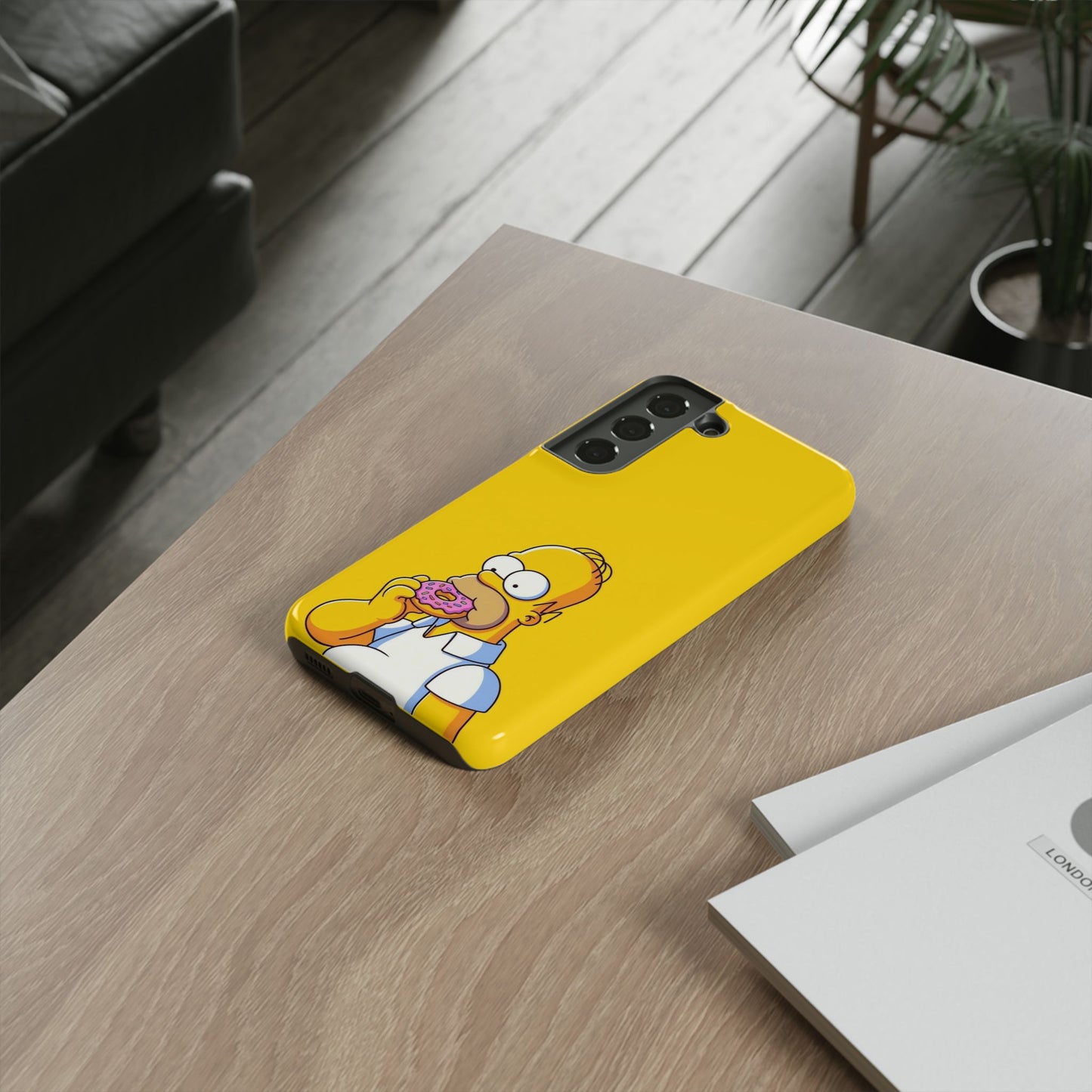Homer Simpson Phone Case - iPhone, Samsung, Unique Protection for Fans, Cartoon Phone Cover, Gift for Simpsons Lovers, Durable Tough Case