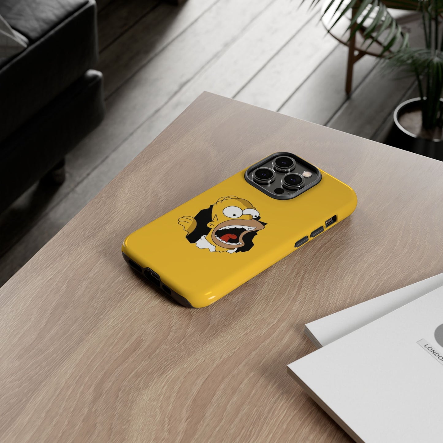 Homer Simpson Phone Case - Tough & Stylish Yellow Case for Fans