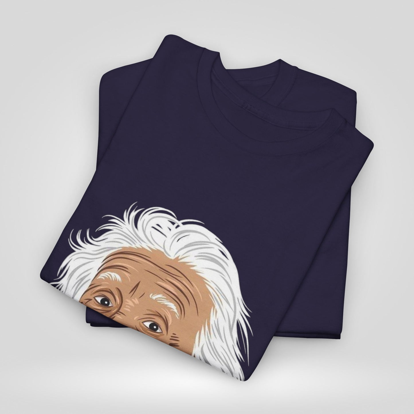 Funny Einstein Unisex Heavy Cotton Tee - Perfect for Science Lovers and Gift Giving