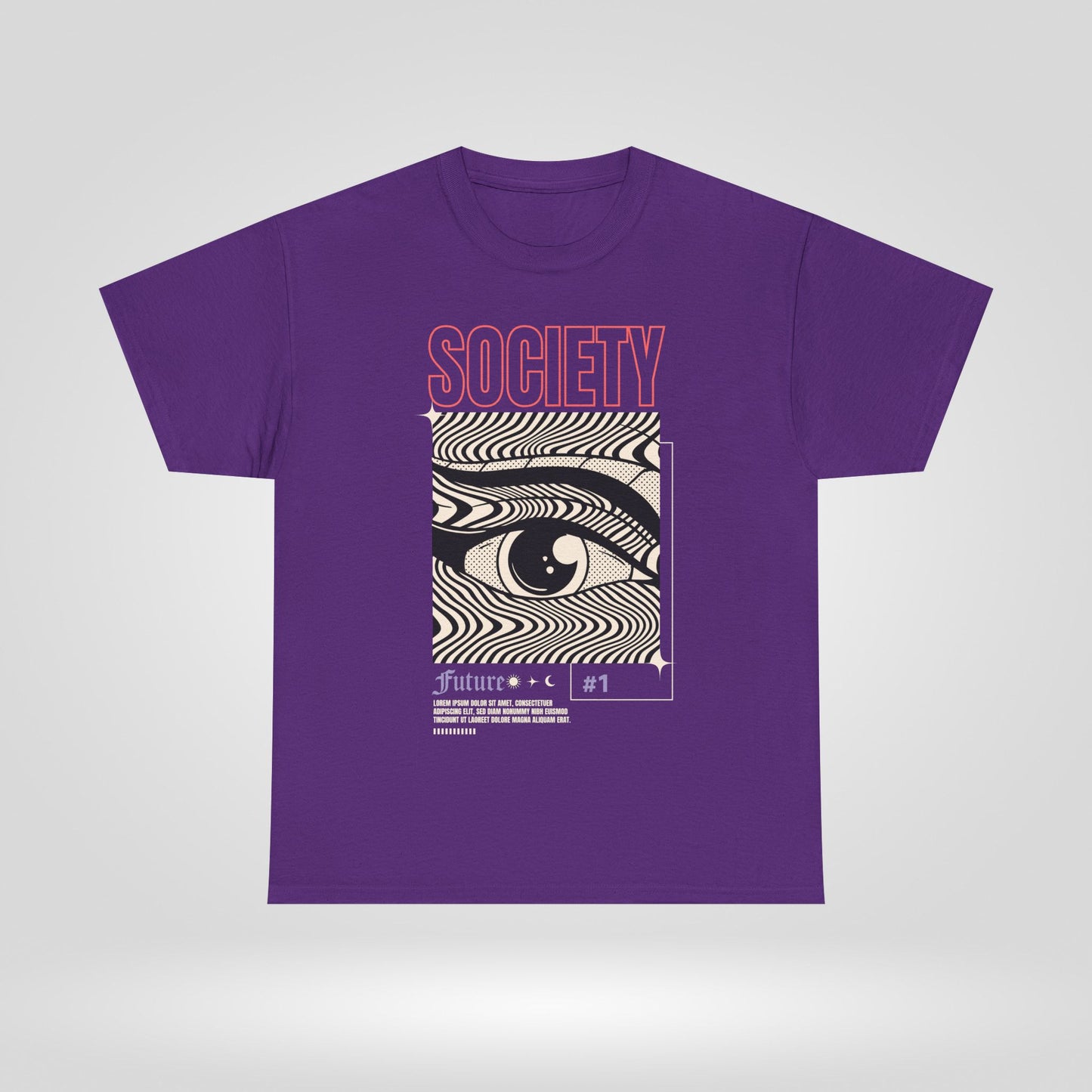 Society Unisex Heavy Cotton Tee - Future Vision Graphic Tee