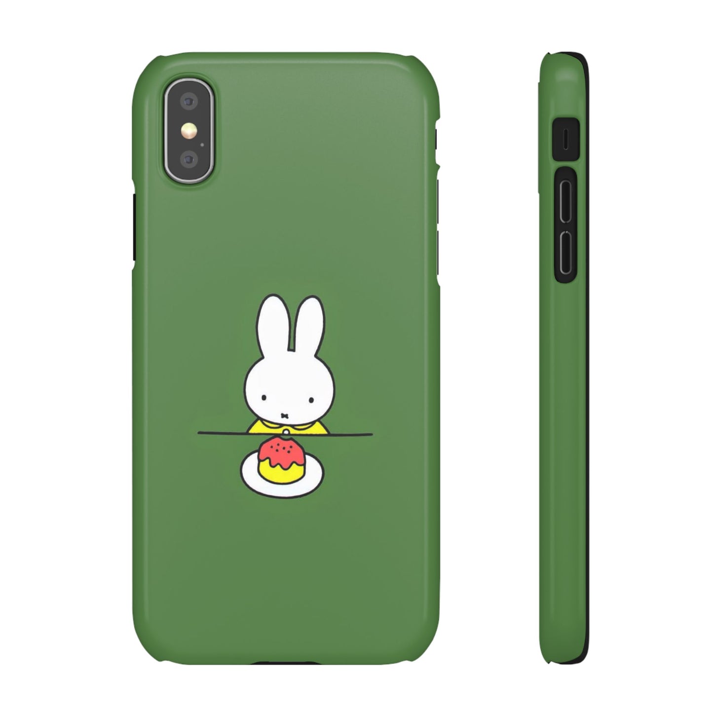 Miffy Phone Case, Snap Case, Green Miffy - iPhone, Samsung.