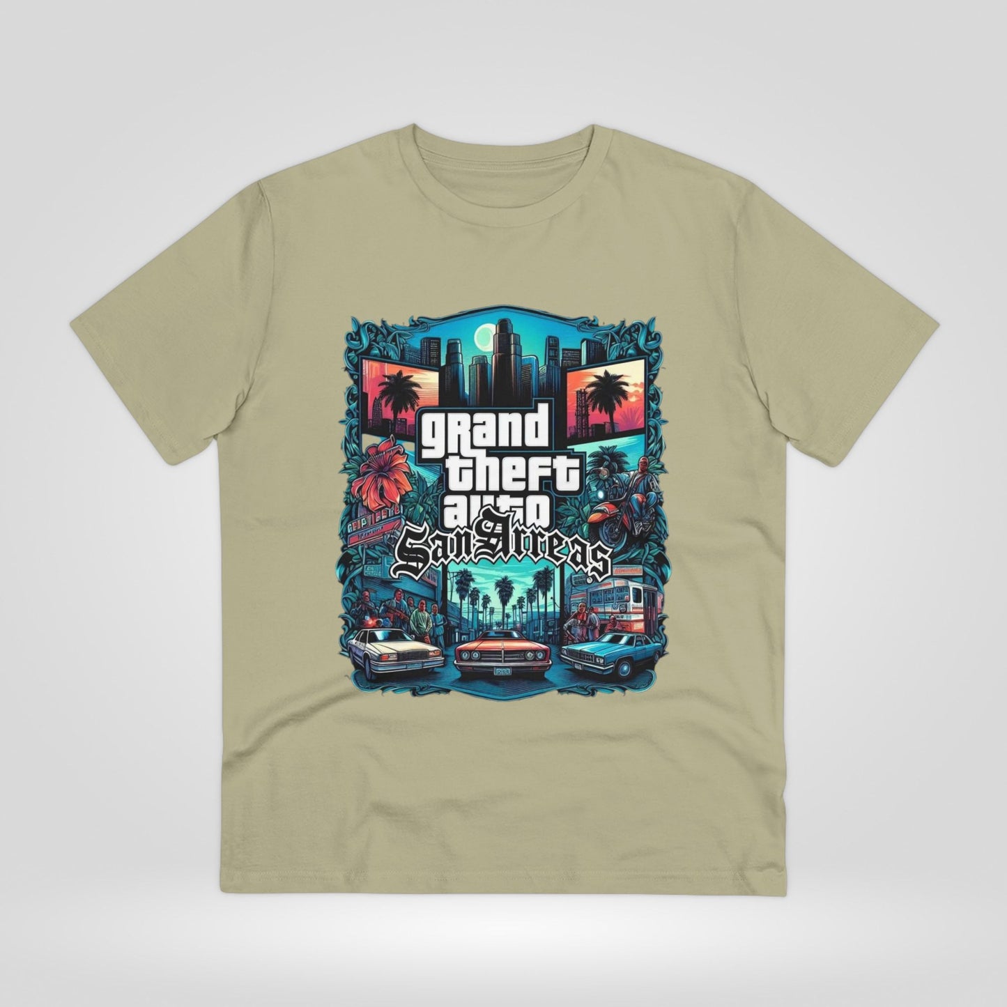 Retro GTA-Inspired Unisex T-Shirt, Gamer Gift, Casual Wear, Streetwear, Urban Style, Cool Graphic Tee - Roe Creation