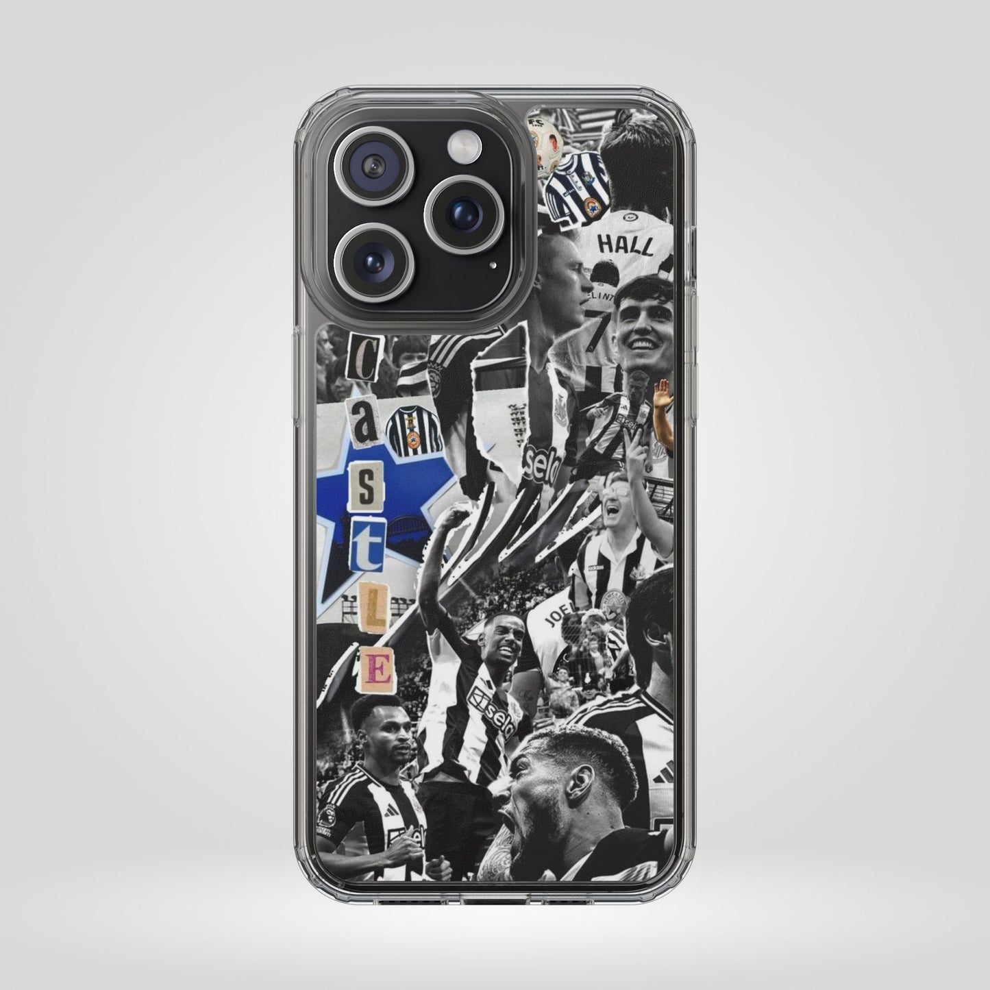 Newcastle United Clear iPhone Case - Fan Merchandise for Sports Enthusiasts