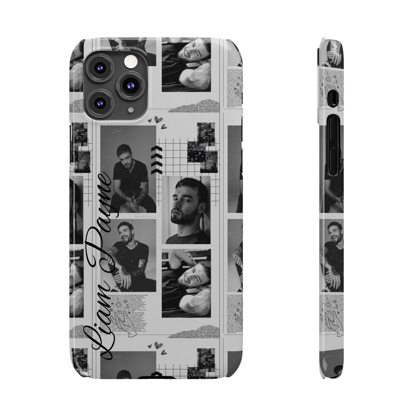 Liam Payne Slim Phone Case - Personalised Collage Design
