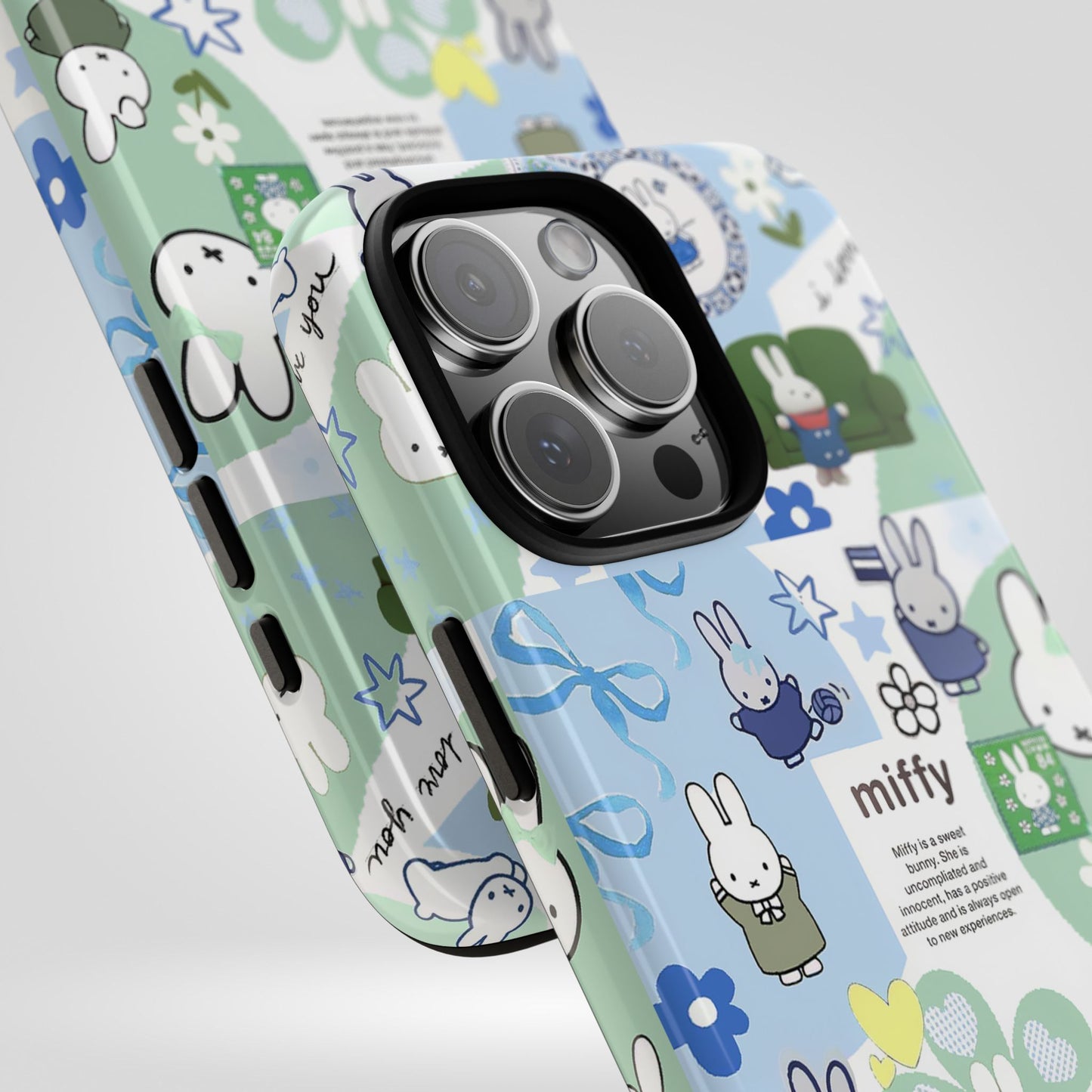 Cute Miffy Tough Phone Case - iPhone, Samsung Stylish Design for Bunny Lovers