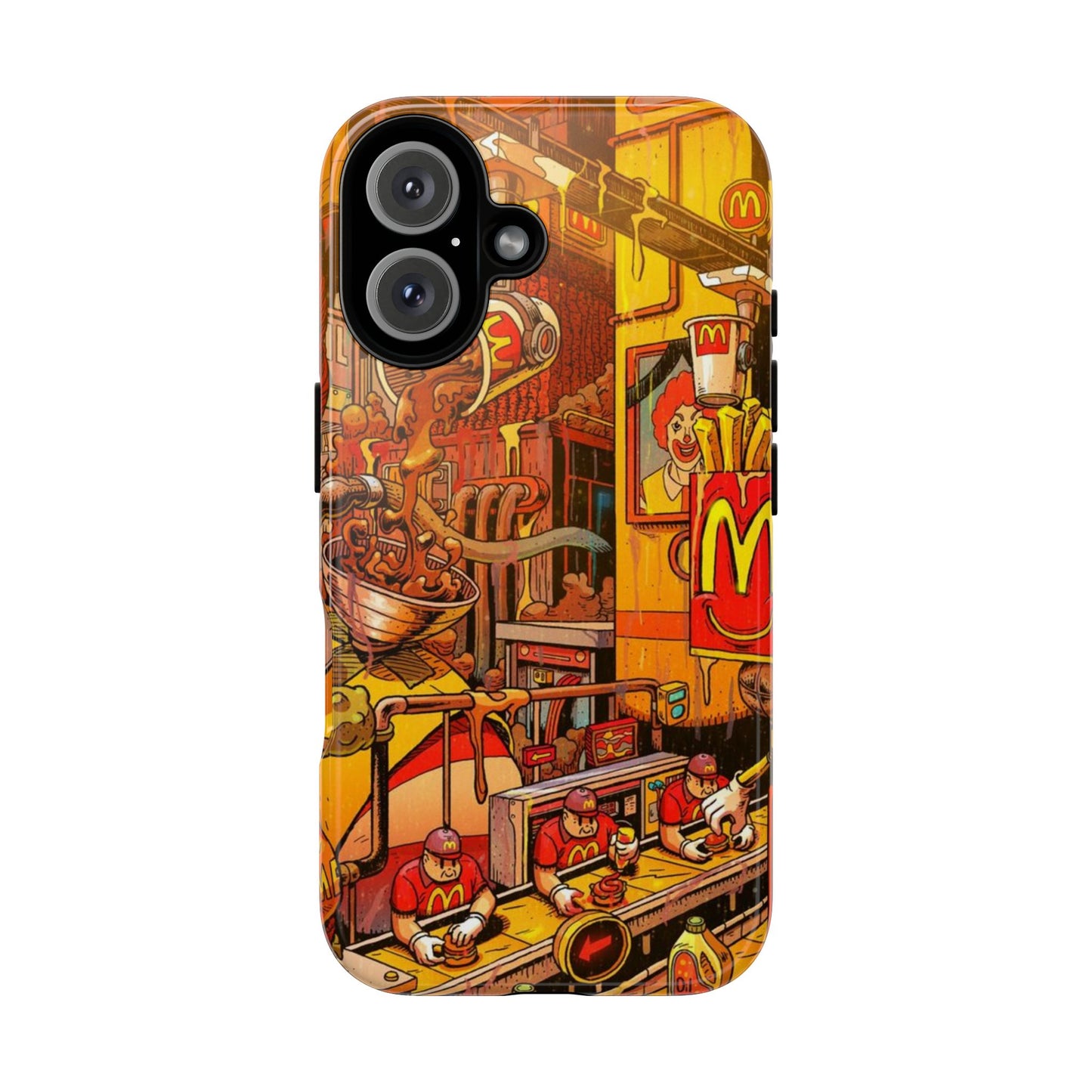 Vibrant Fast Food iPhone Case - Tough Cases with Playful Design