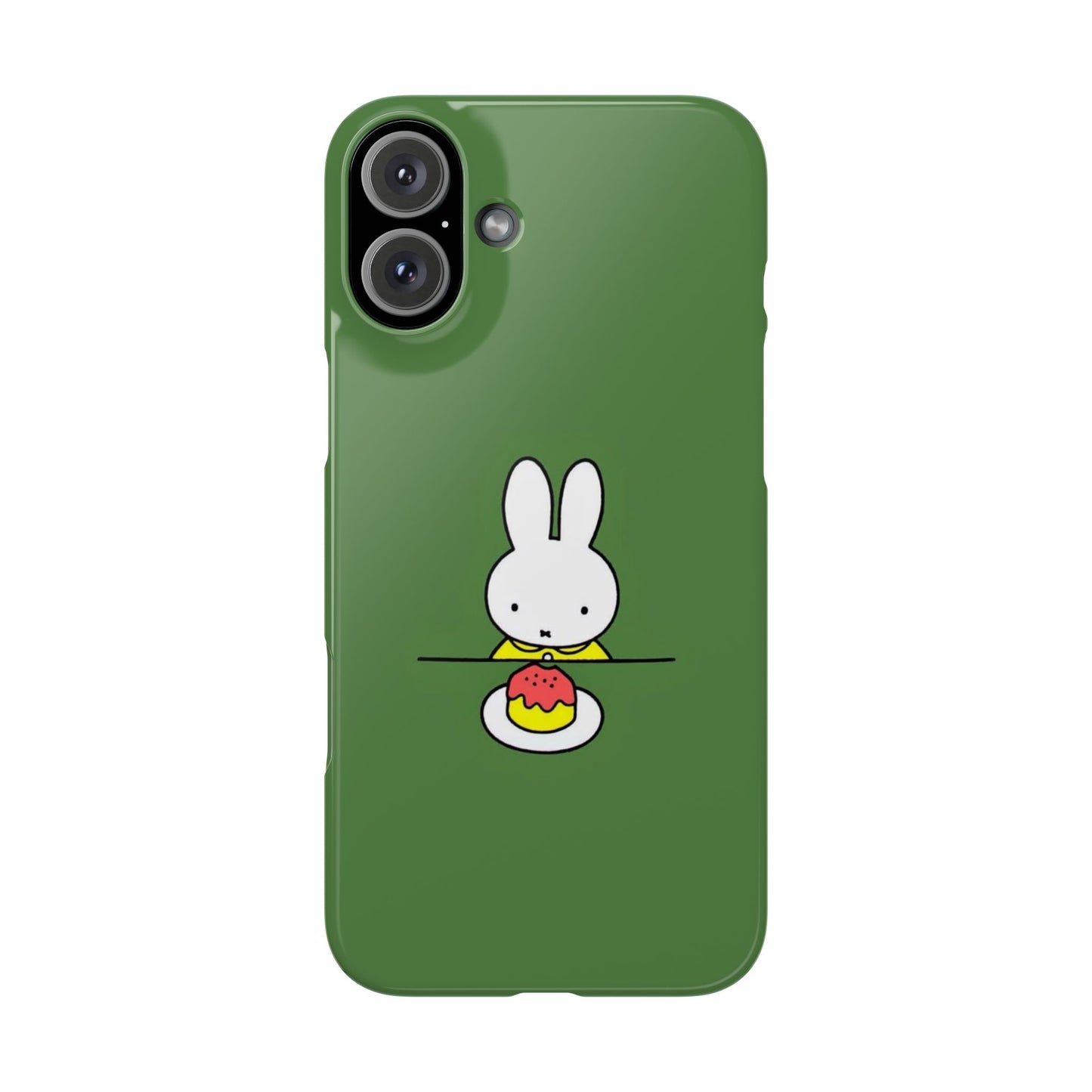 Miffy Phone Case, Snap Case, Green Miffy - iPhone, Samsung