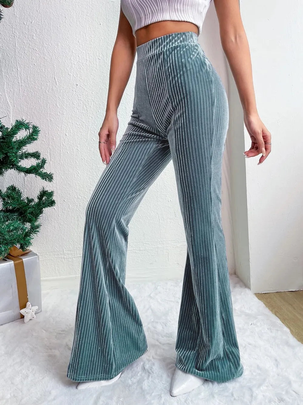 High Waist Flare Pants - Roe Creation