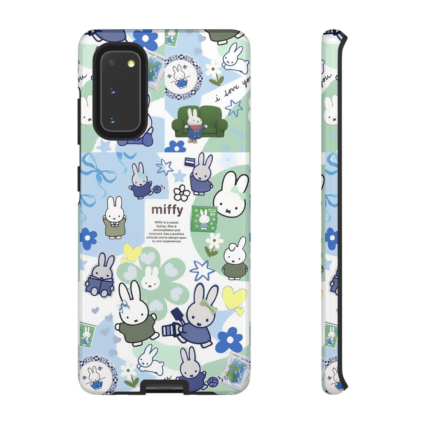 Cute Miffy Tough Phone Case - iPhone, Samsung Stylish Design for Bunny Lovers